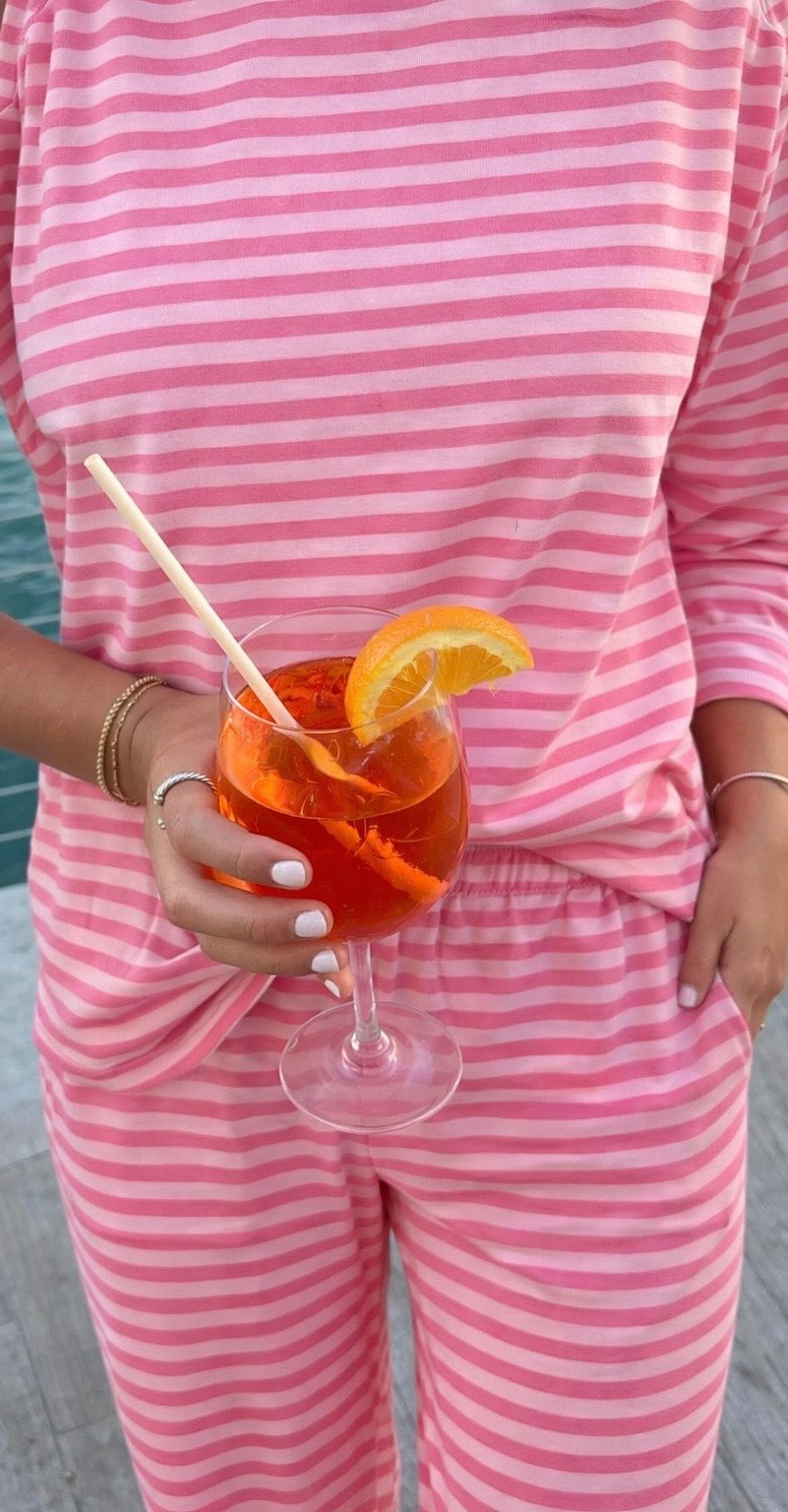 Pink Palms Lounge Set