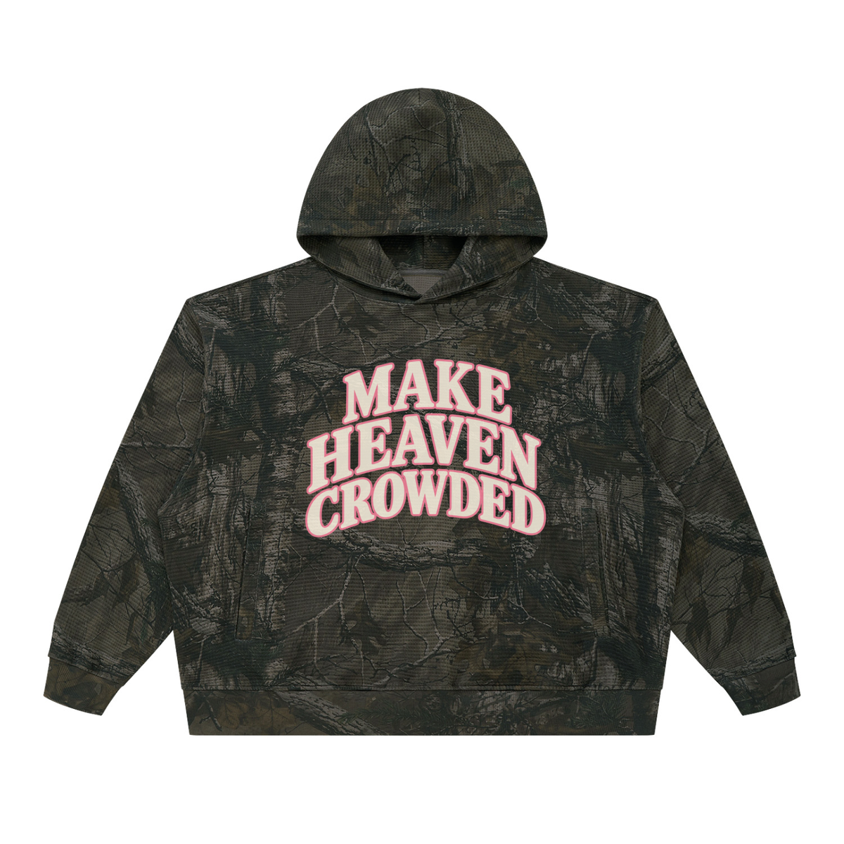 Make Heaven Crowded Waffle Camo Hoodie
