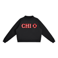 Essential Fleece Mock-Neck Crew Sweatshirt