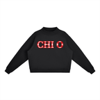 Essential Fleece Mock-Neck Crew Sweatshirt