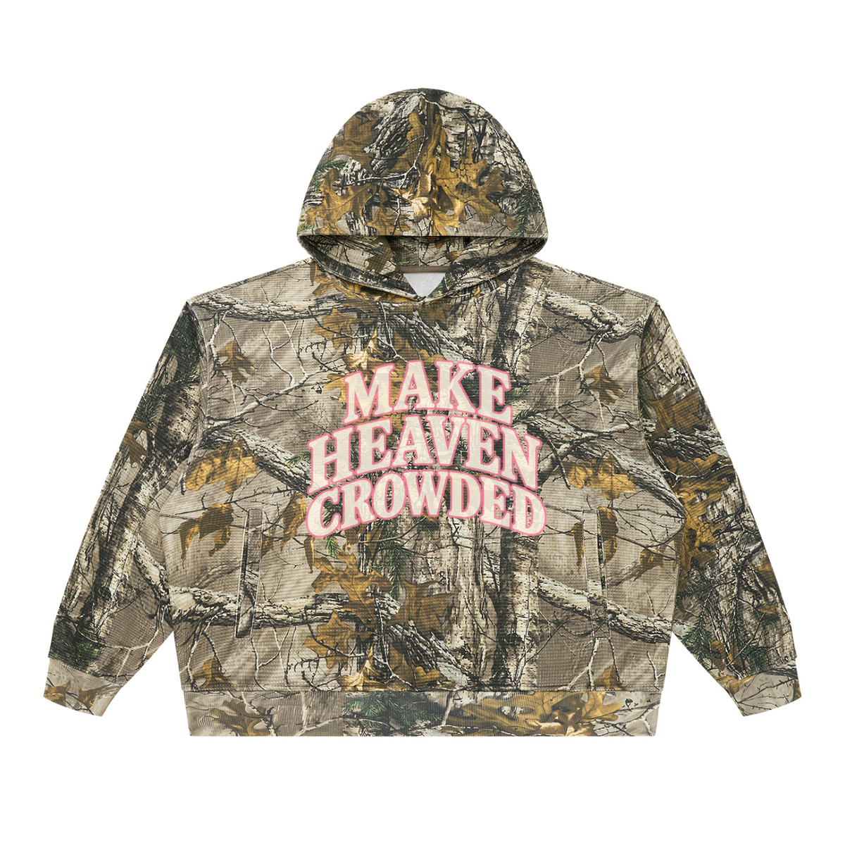 Make Heaven Crowded Waffle Camo Hoodie