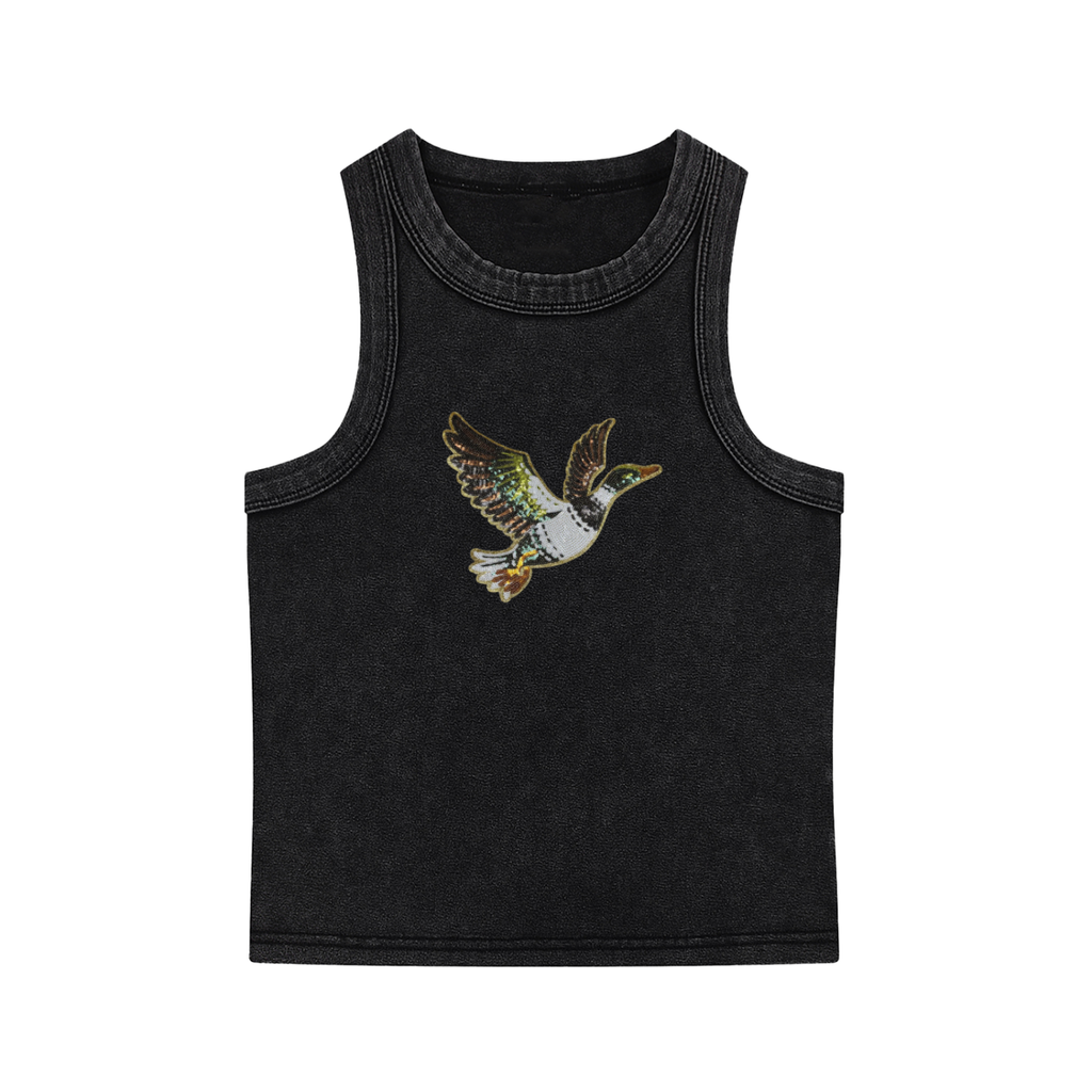Faux Rhinestone Mallard Tank
