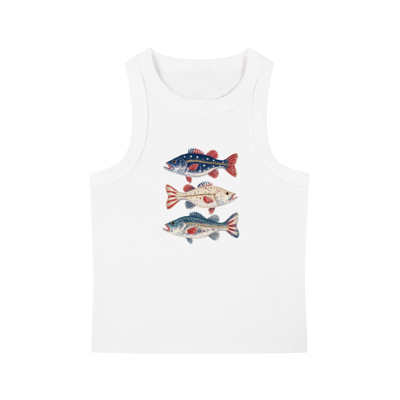 Red white and Fish Tank