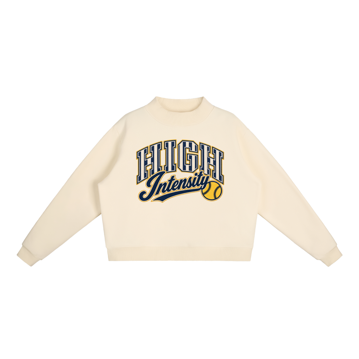 HI Striped Mockneck