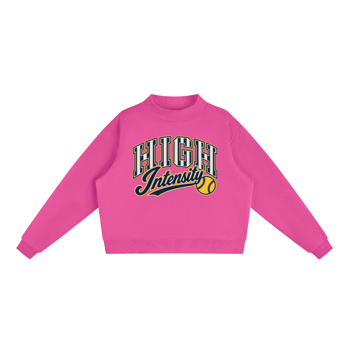 HI Striped Mockneck