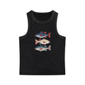 Red white and Fish Tank