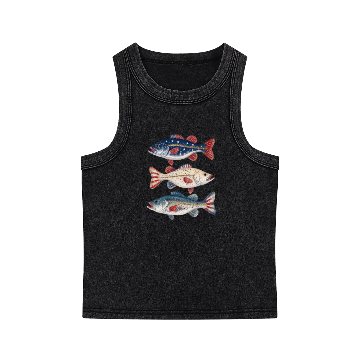 Red white and Fish Tank