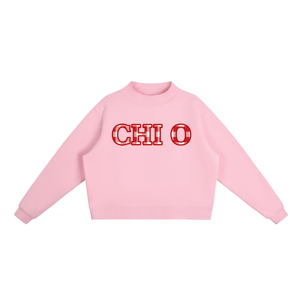 Essential Fleece Mock-Neck Crew Sweatshirt