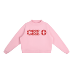 Essential Fleece Mock-Neck Crew Sweatshirt