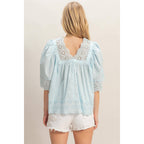 Seaside Eyelet Top