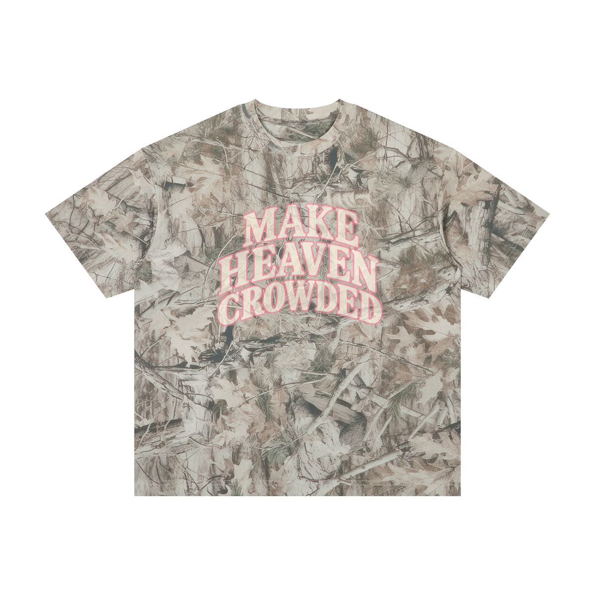 Make Heaven Crowded Camo Oversized T-Shirt