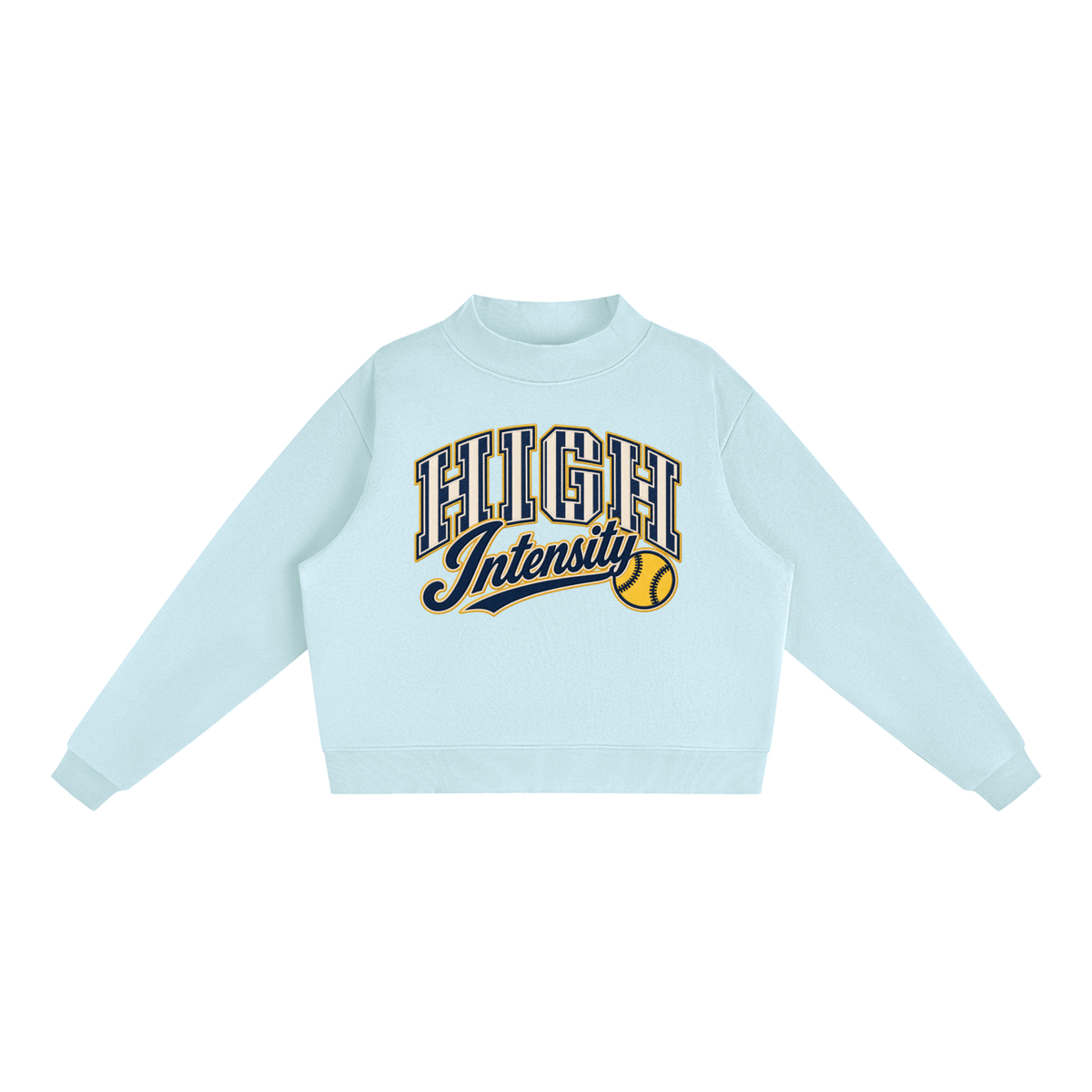 HI Striped Mockneck