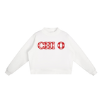 Essential Fleece Mock-Neck Crew Sweatshirt