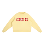 Essential Fleece Mock-Neck Crew Sweatshirt