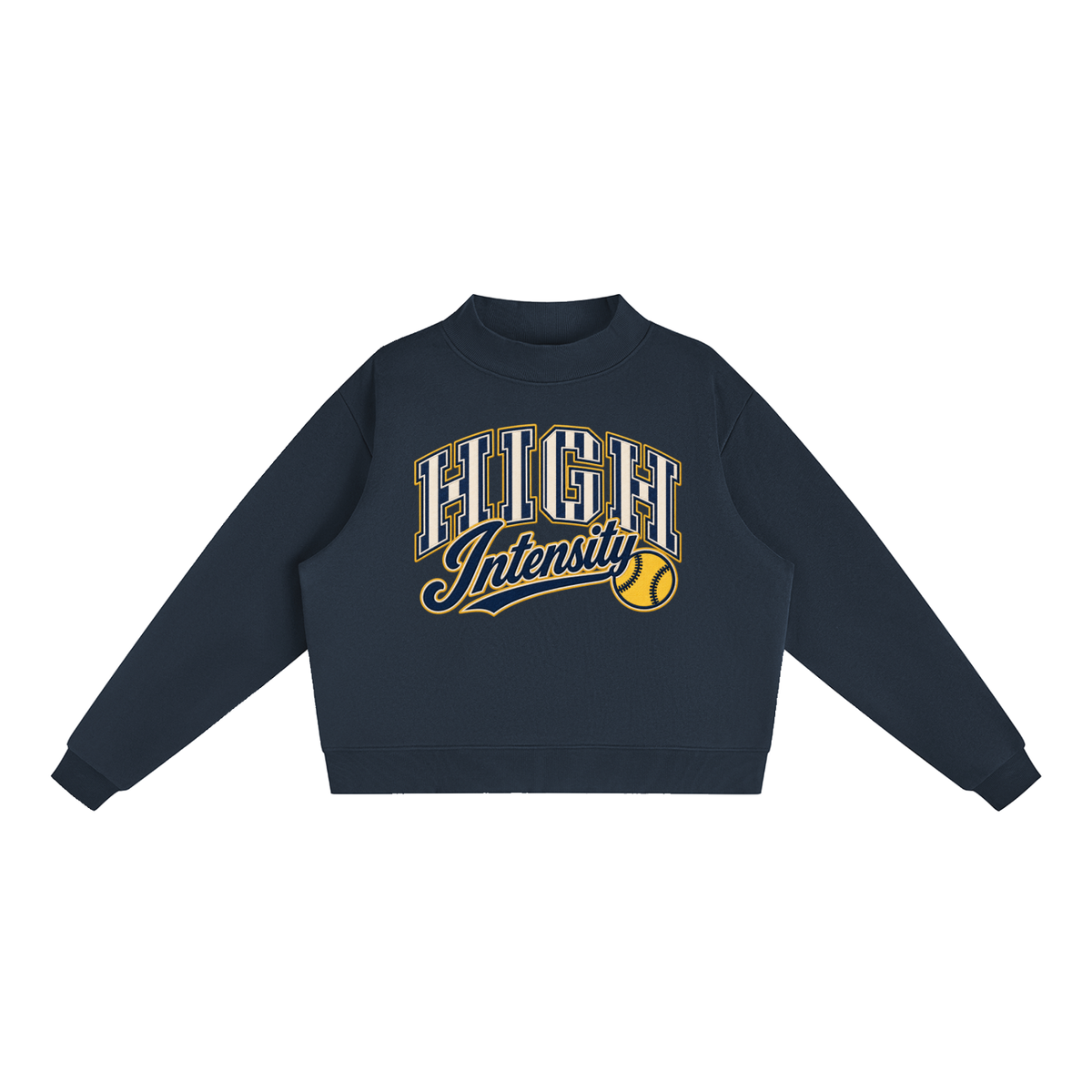HI Striped Mockneck